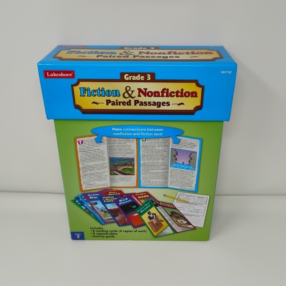 Lakeshore‎ Fiction & Nonfiction Paired Passages GRADE 3 Sealed Contents Open Box